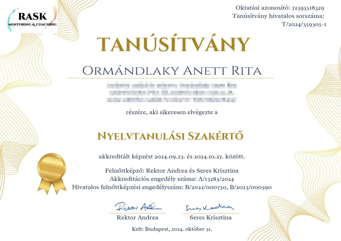 Tanúsítvány